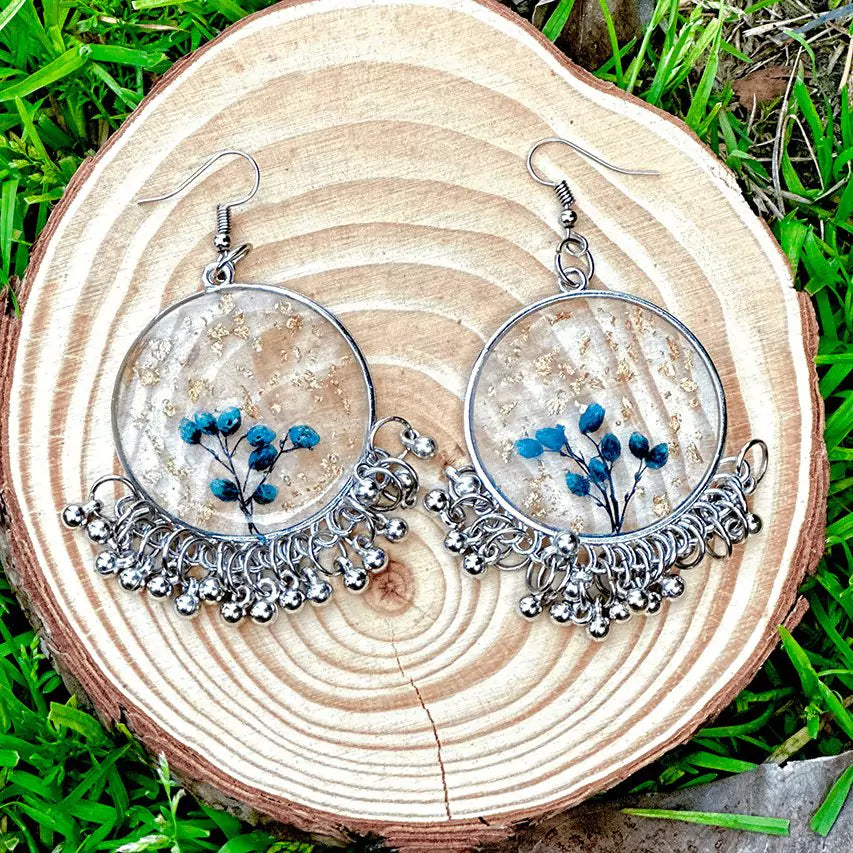 Epoxy earrings clearance