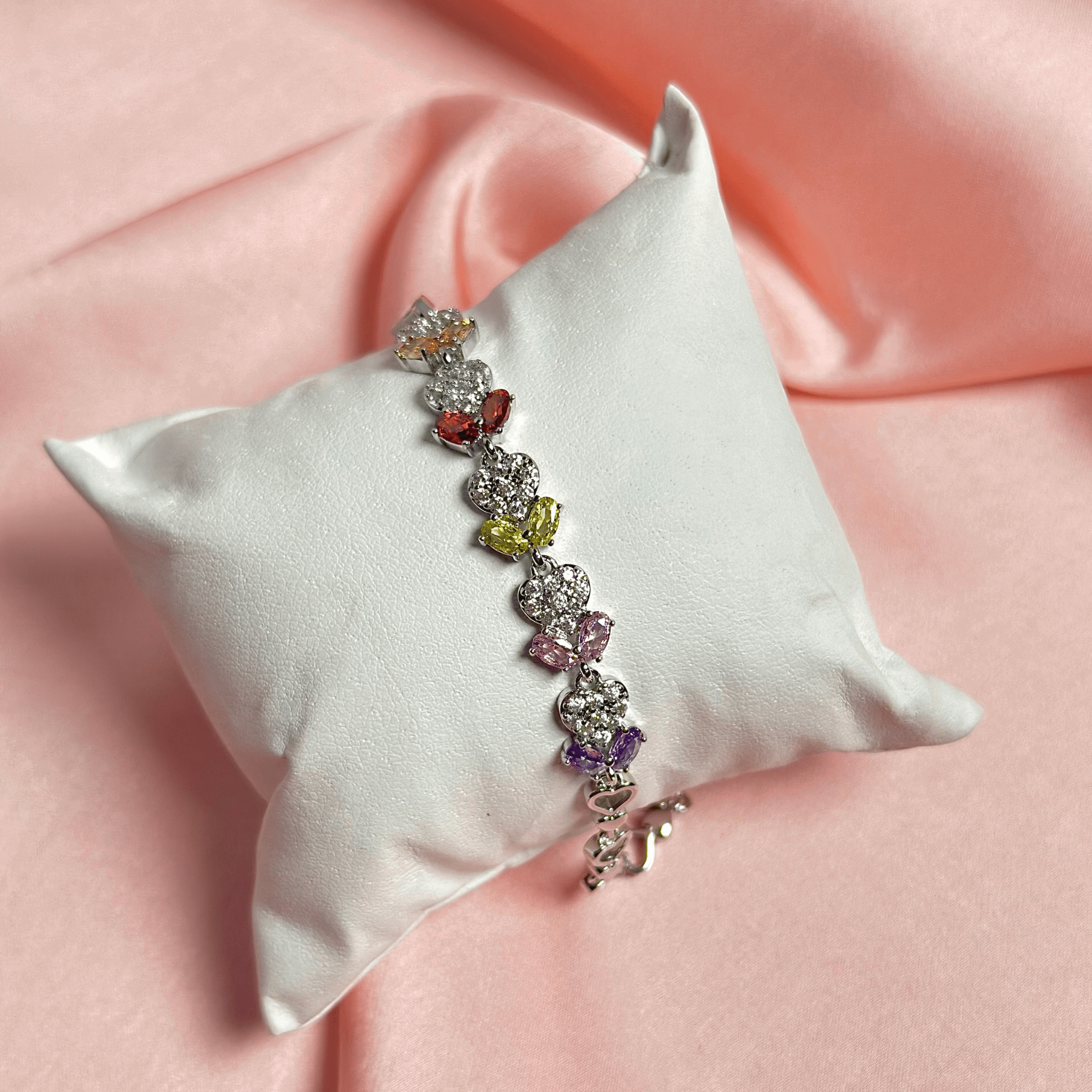 Multi - Stone Elegance Bracelet – A Symphony of Color and Grace - BR CRAFTS