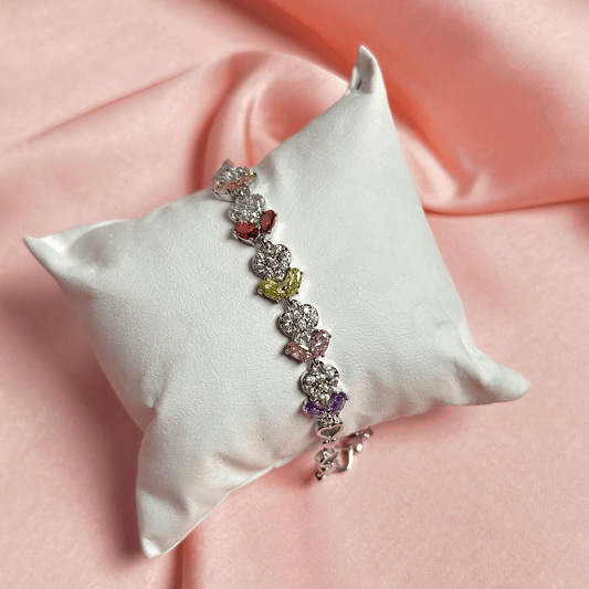 Multi - Stone Elegance Bracelet – A Symphony of Color and Grace - BR CRAFTS
