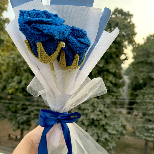 Blue Crush Crochet Bouquet 💙