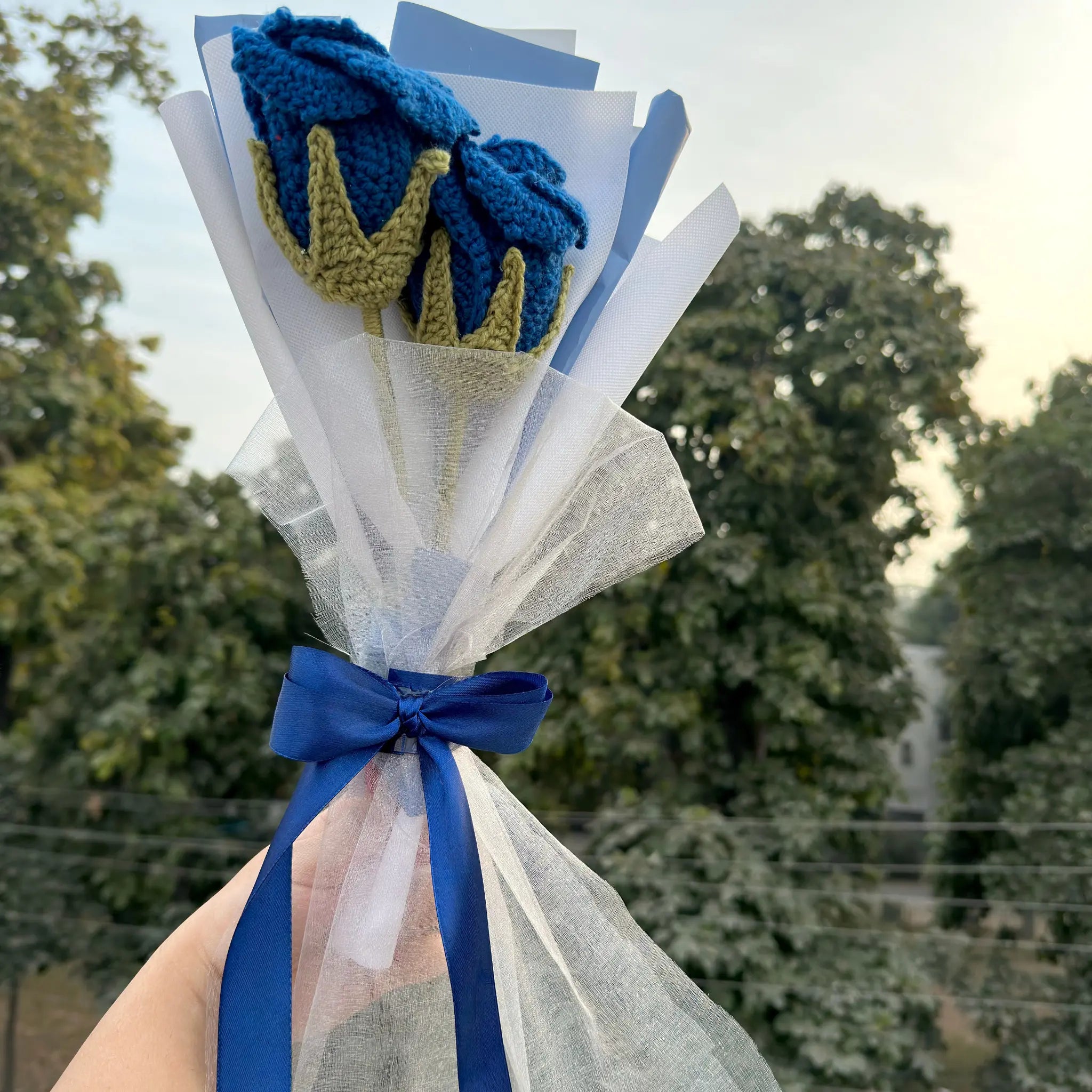 Blue Crush Crochet Bouquet 💙