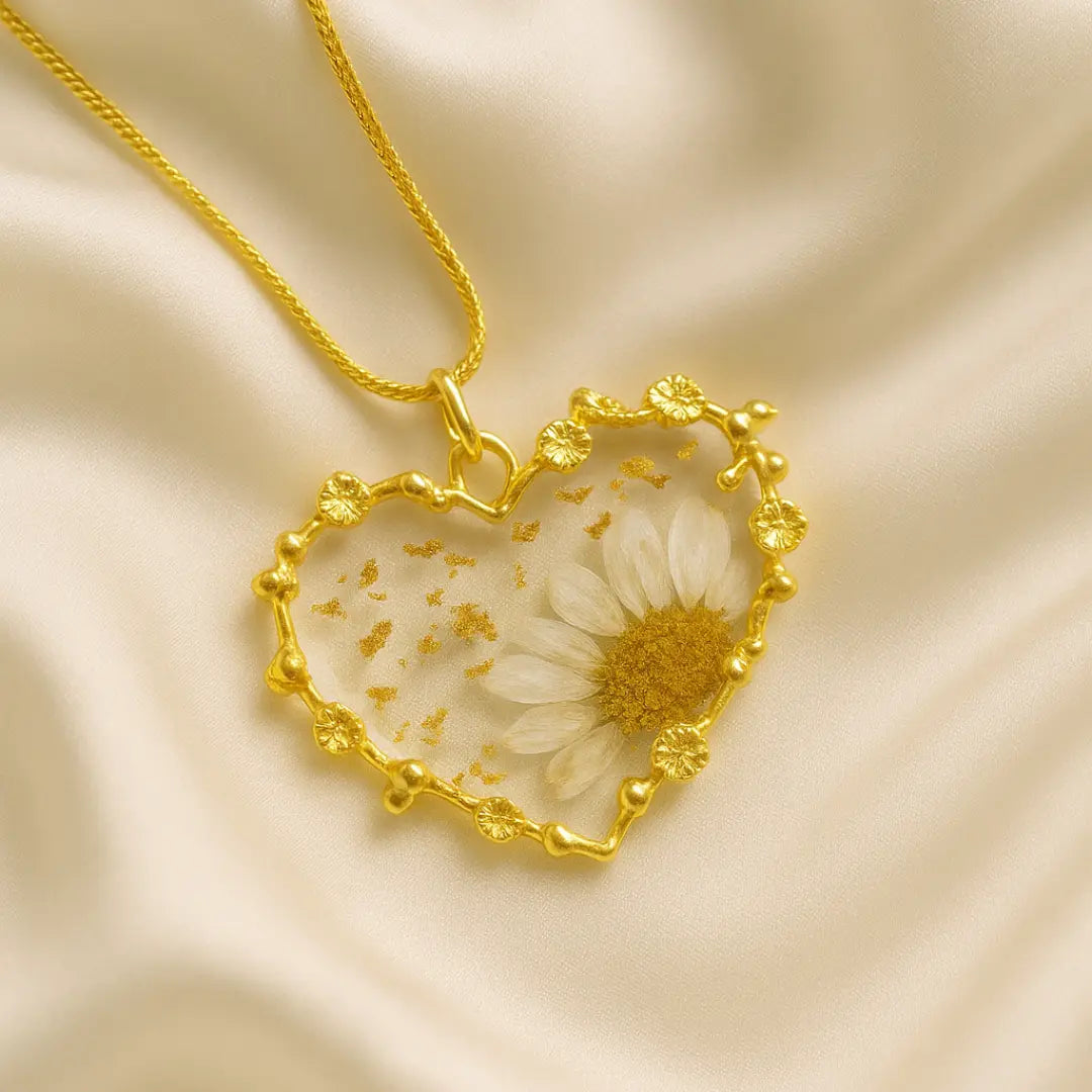 Pure Heart Serenity Resin Necklace
