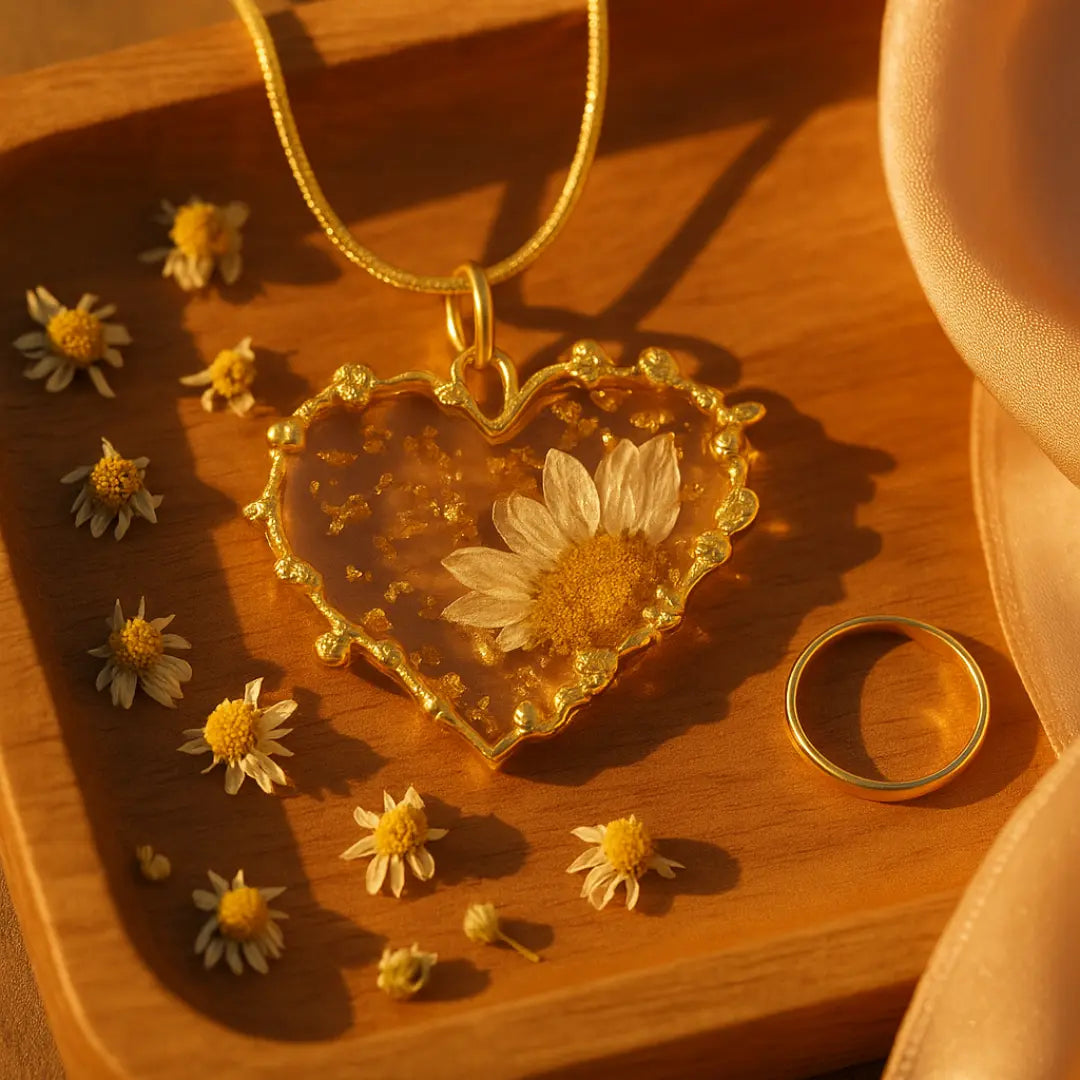 Pure Heart Serenity Resin Necklace