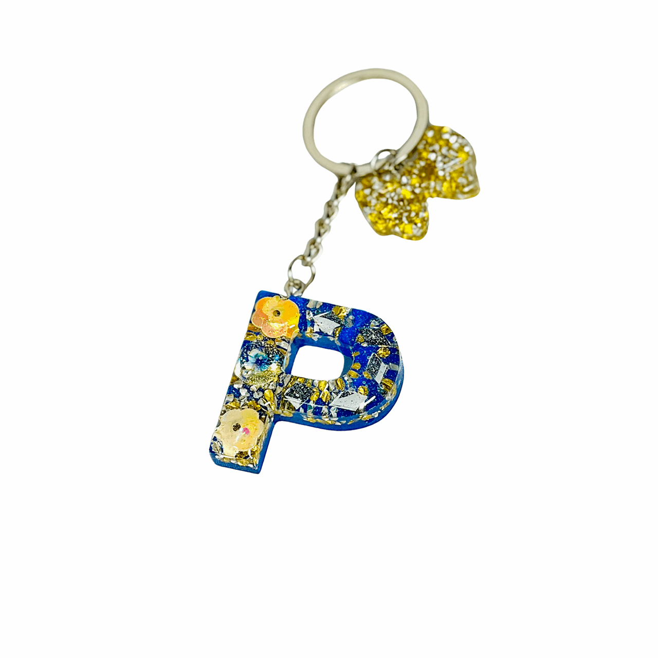 P Keychain - Resin Keychain Customise – BR CRAFTS