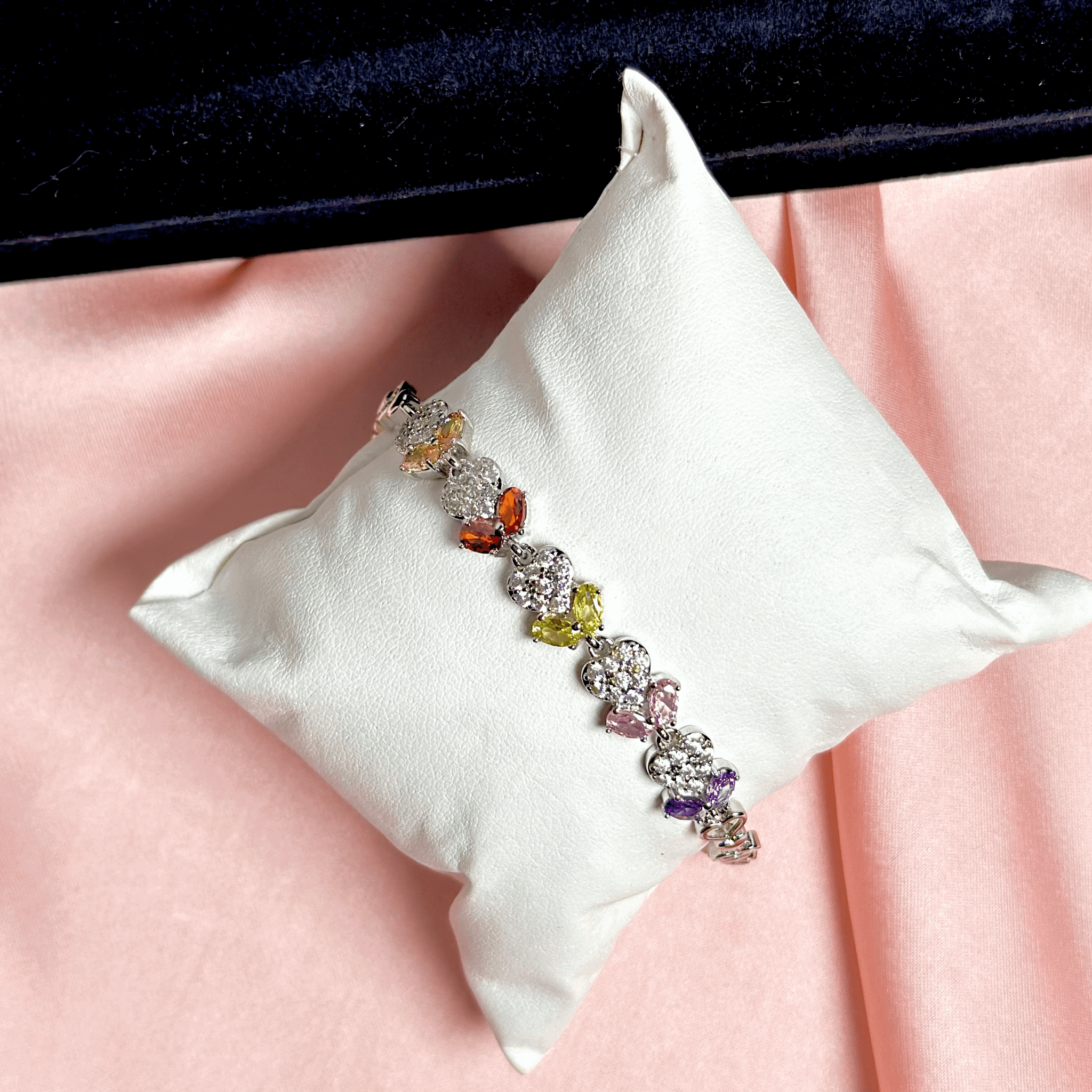 Multi - Stone Elegance Bracelet – A Symphony of Color and Grace - BR CRAFTS