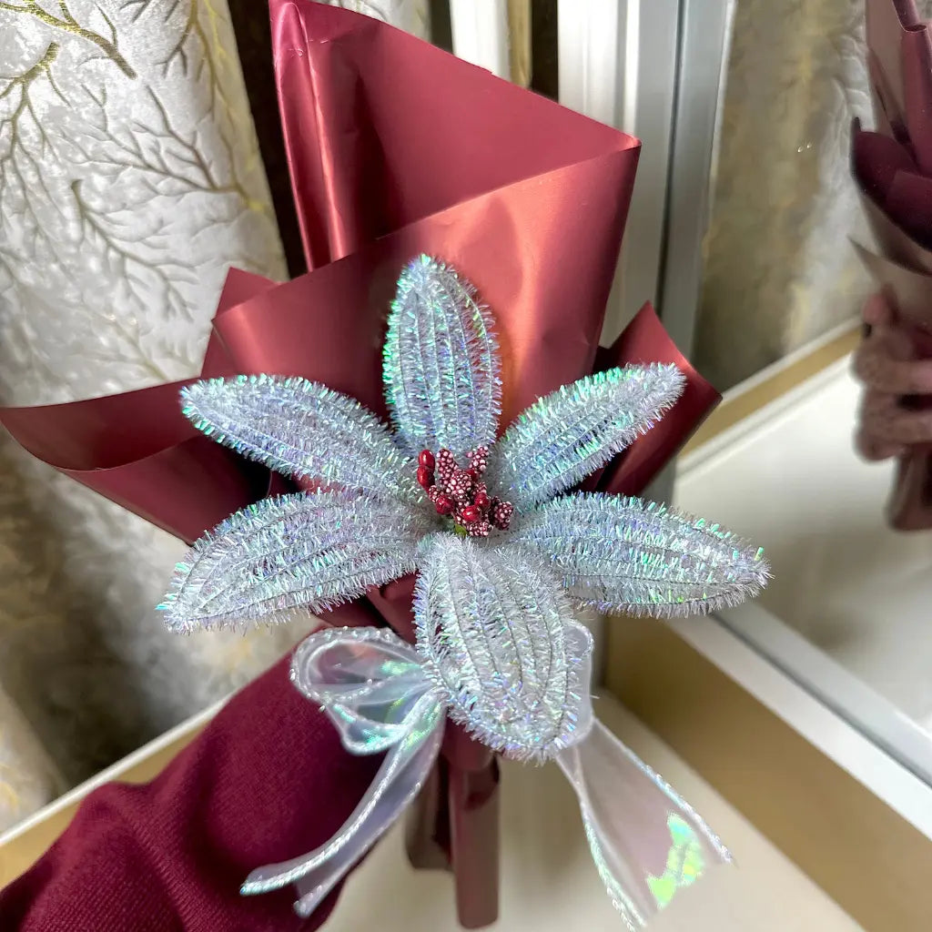 Aurora Glow Crochet Flower