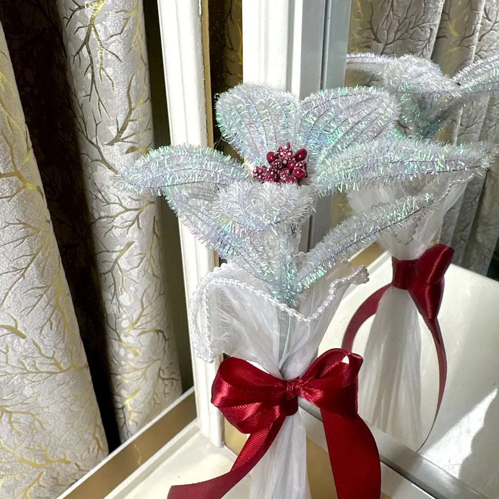 Aurora Glow Crochet Flower