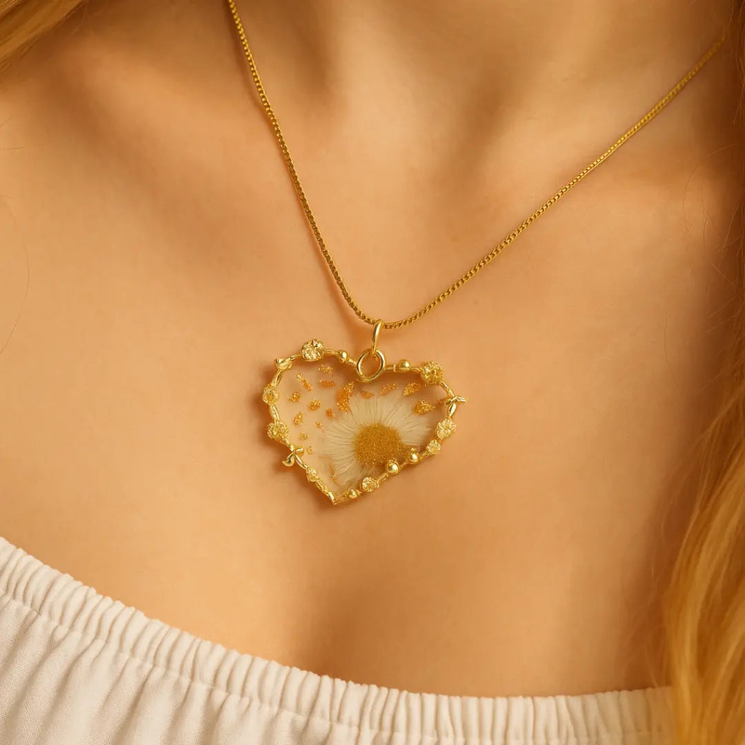 Pure Heart Serenity Resin Necklace