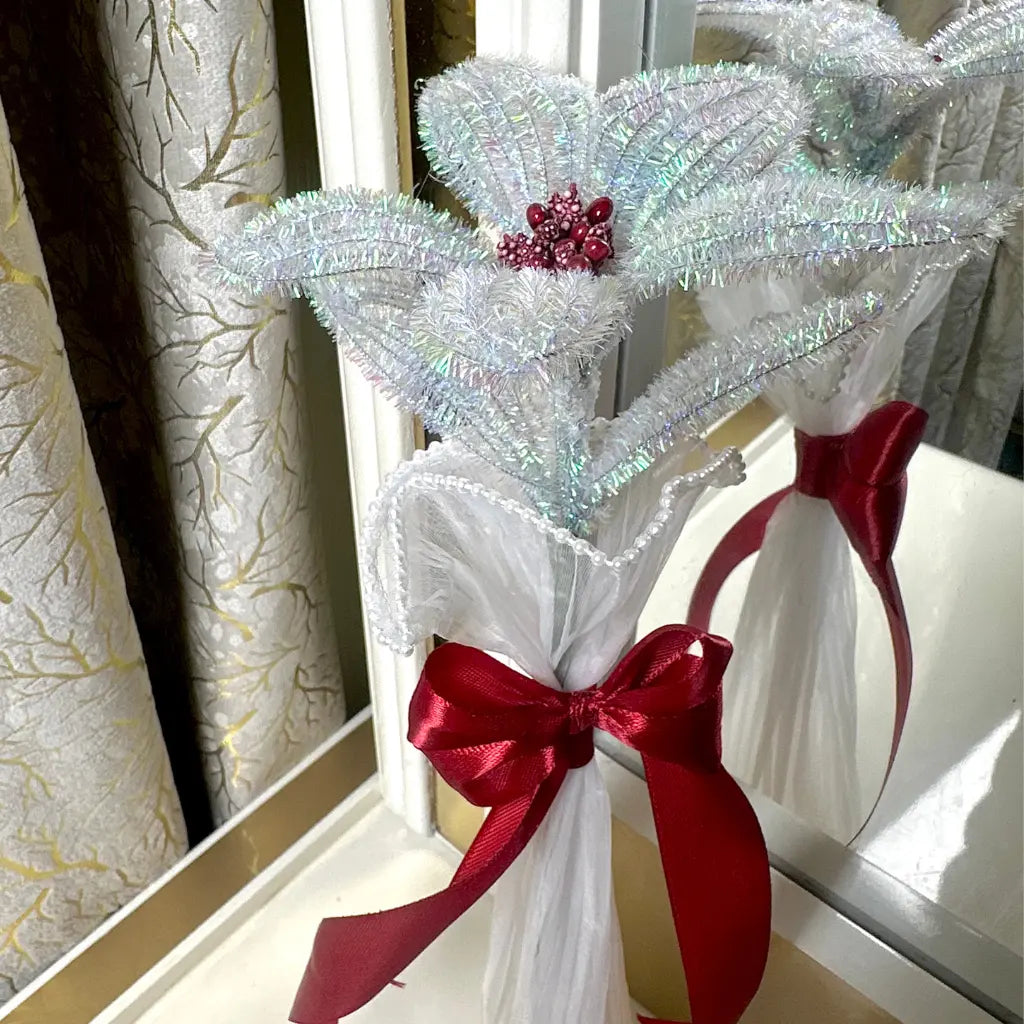 Crystal Snowflake Crochet Flower