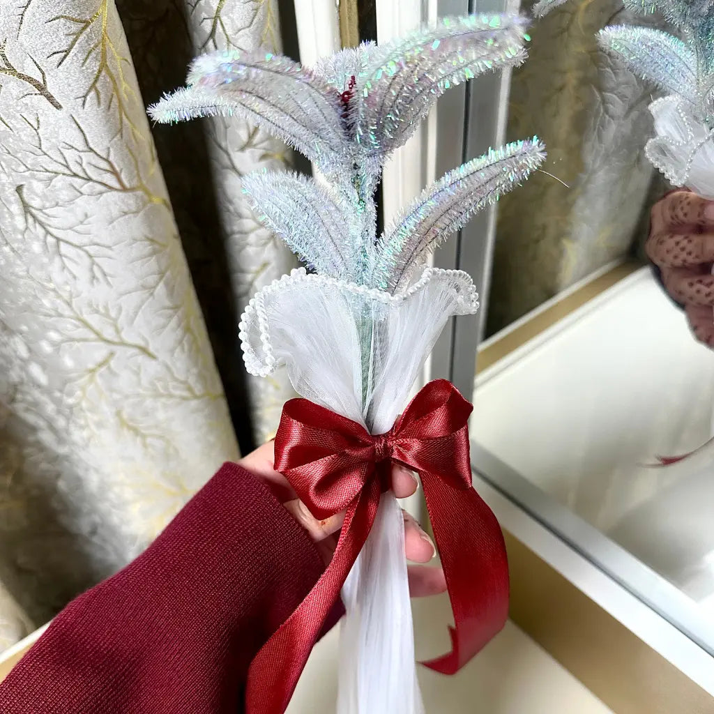 Crystal Snowflake Crochet Flower