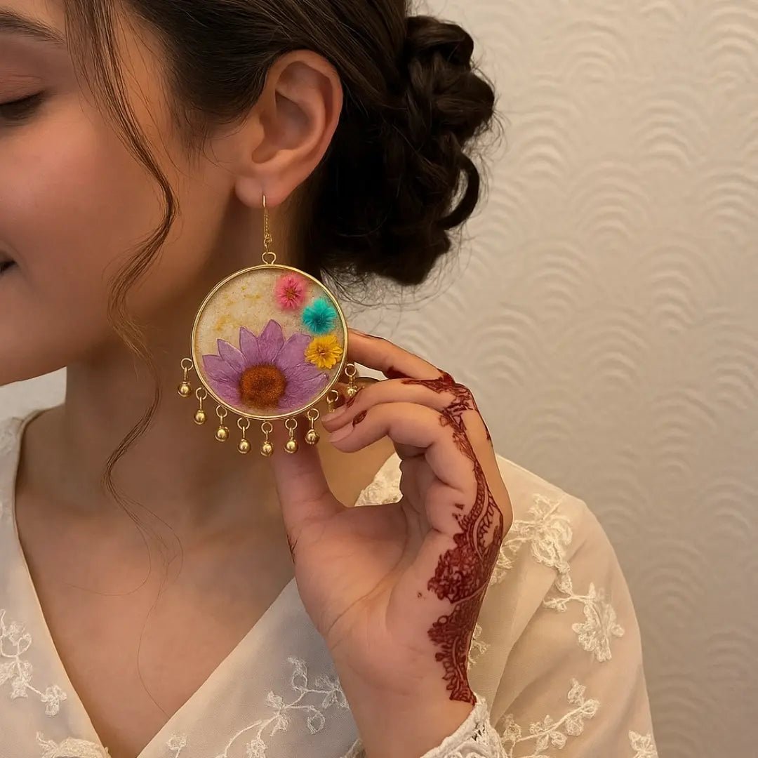 Serene Bloom Jhumkas - BR CRAFTS