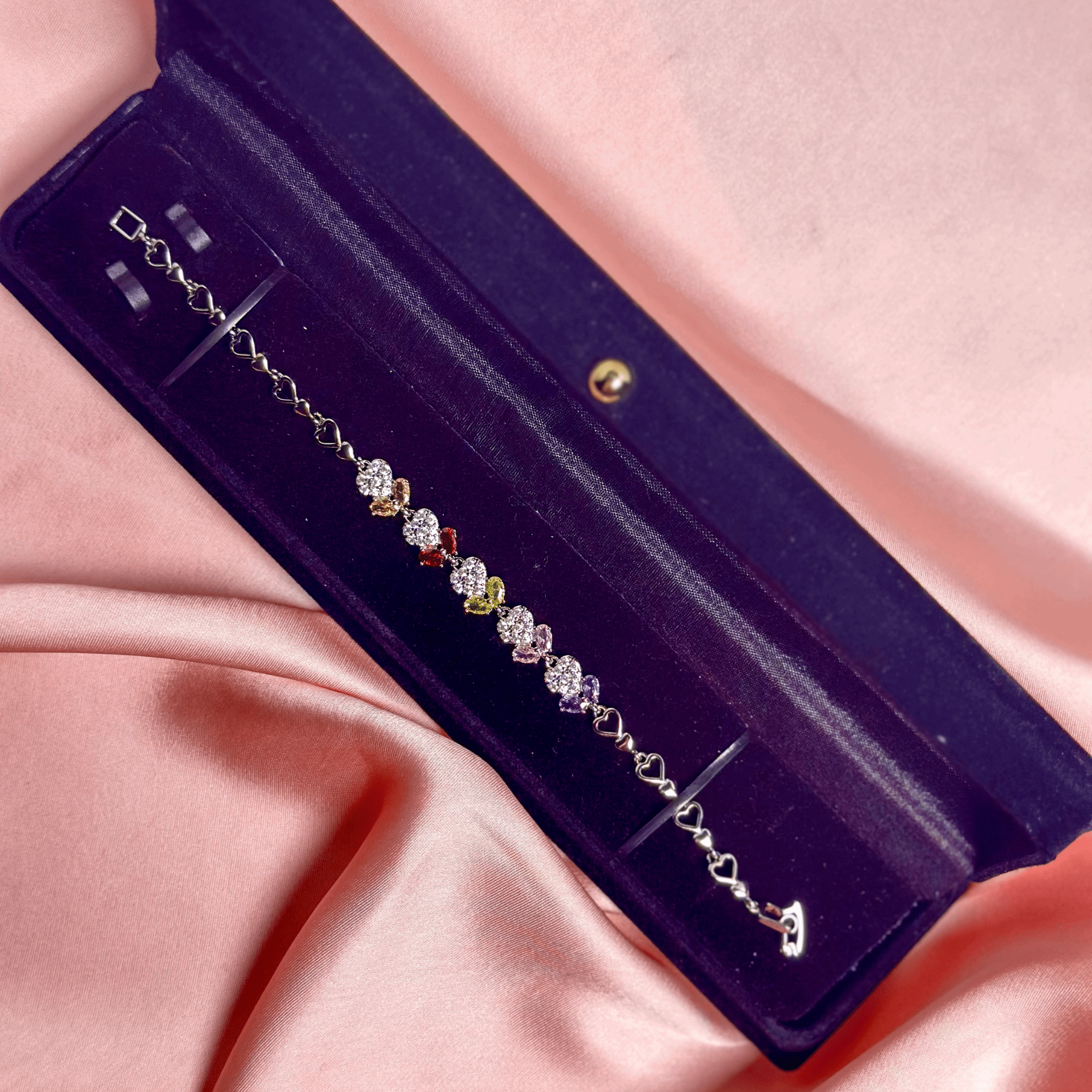 Multi - Stone Elegance Bracelet – A Symphony of Color and Grace - BR CRAFTS