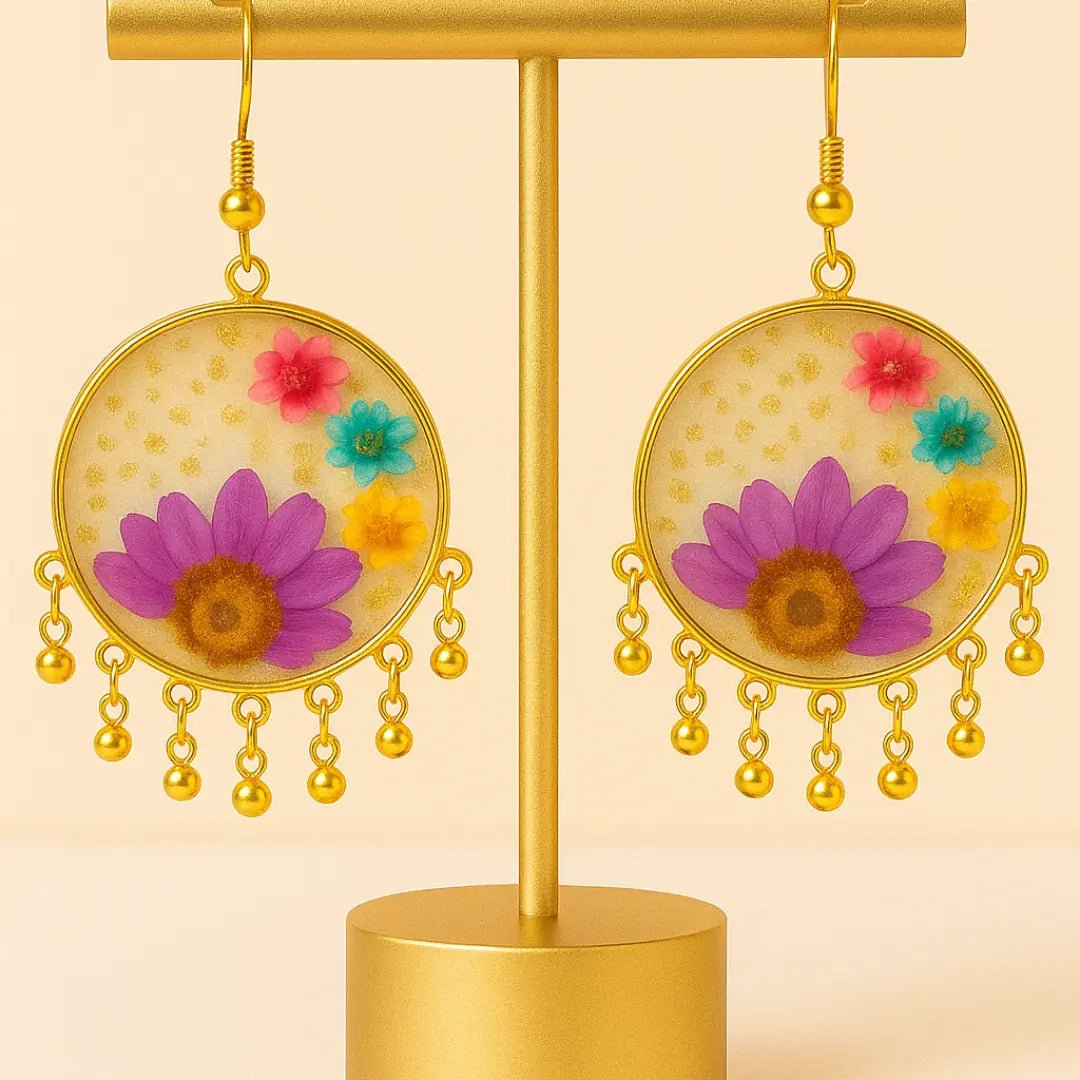 Serene Bloom Jhumkas - BR CRAFTS