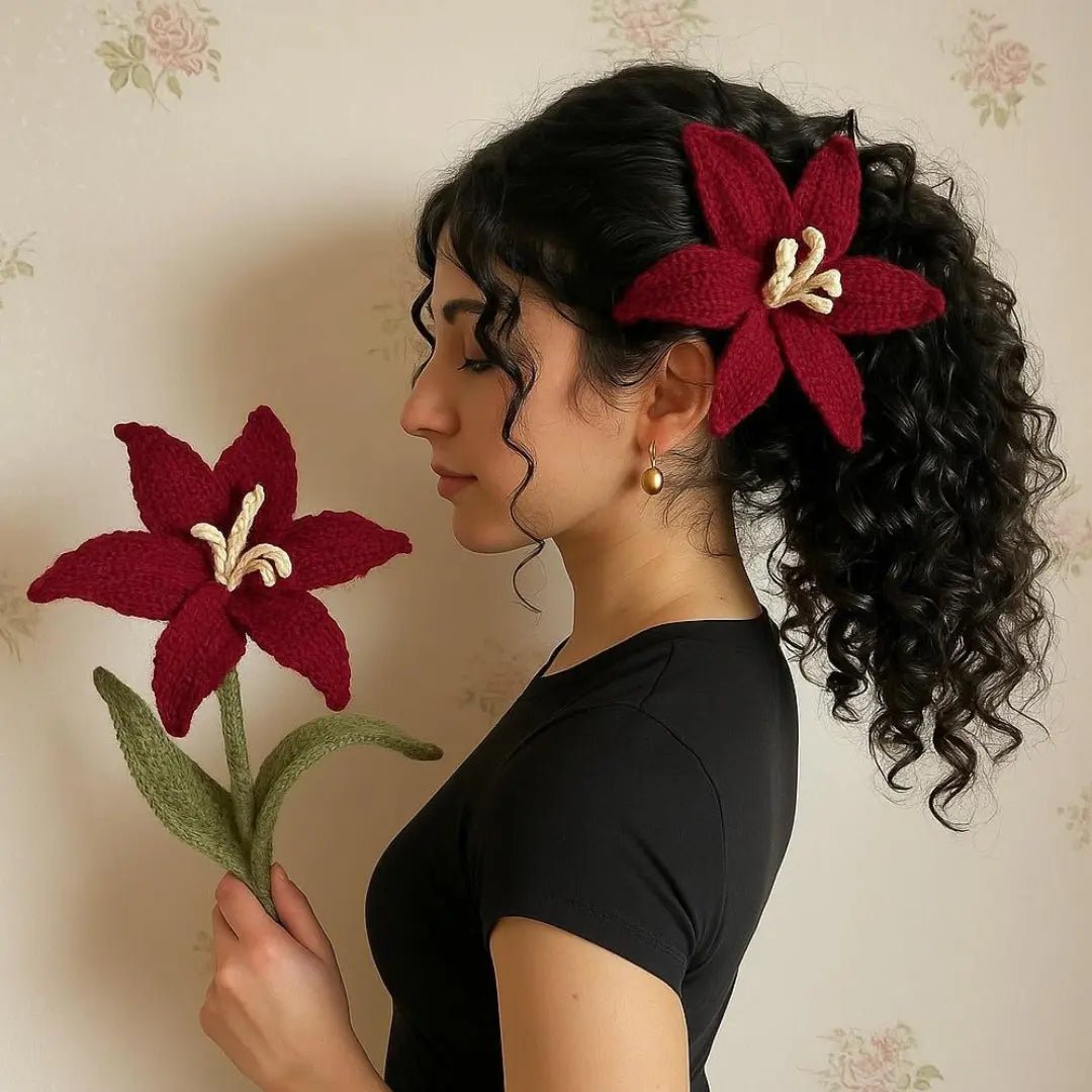 Red Crochet Lily 🌺 - BR CRAFTS