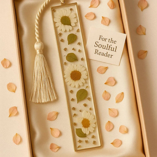 Sunflower Resin Bookmark
