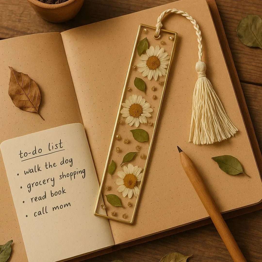 Sunflower Resin Bookmark - BR CRAFTS