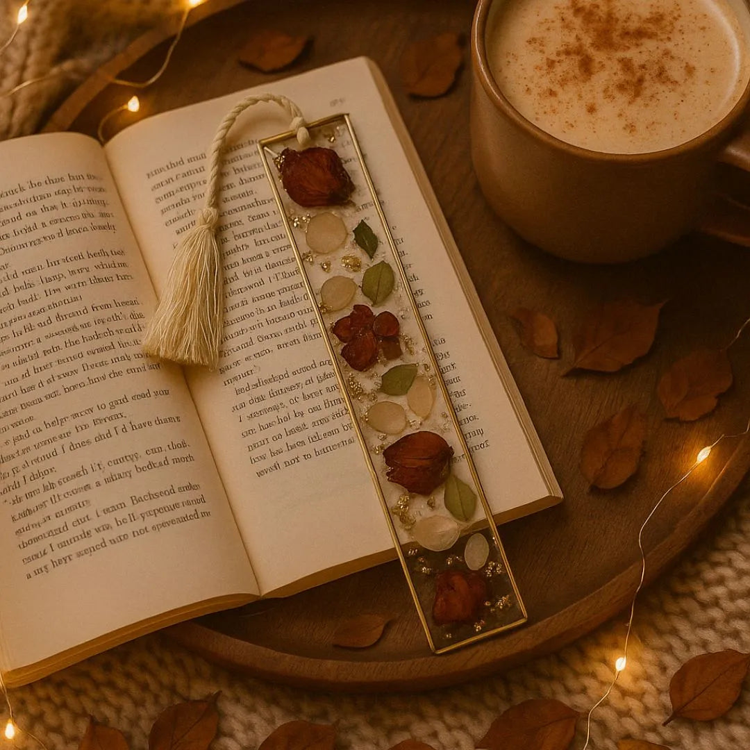 Autumn Leaves Resin Bookmark