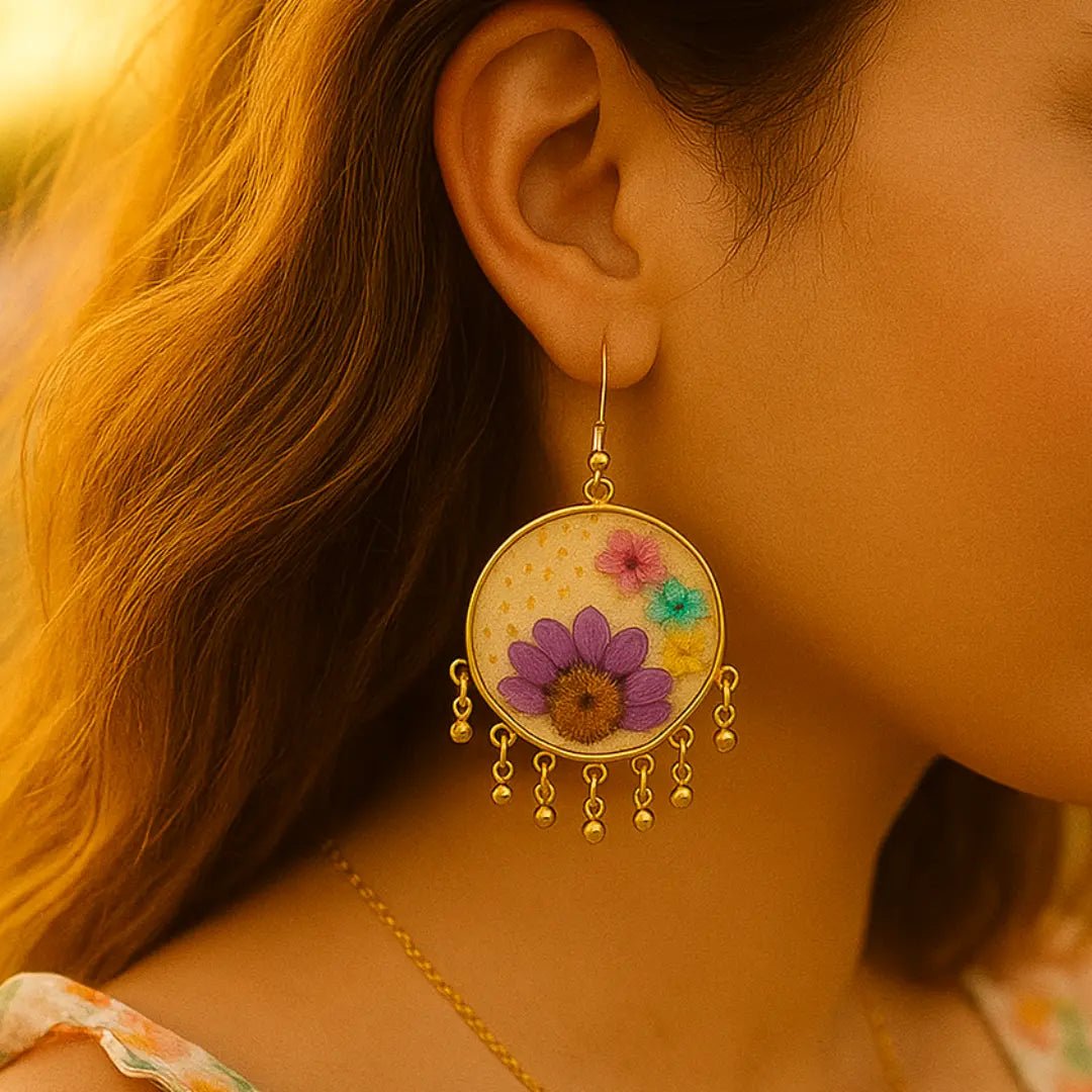 Serene Bloom Jhumkas - BR CRAFTS