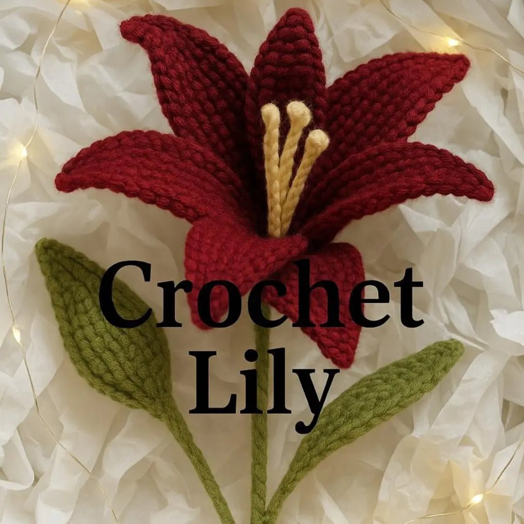 Red Crochet Lily 🌺 - BR CRAFTS