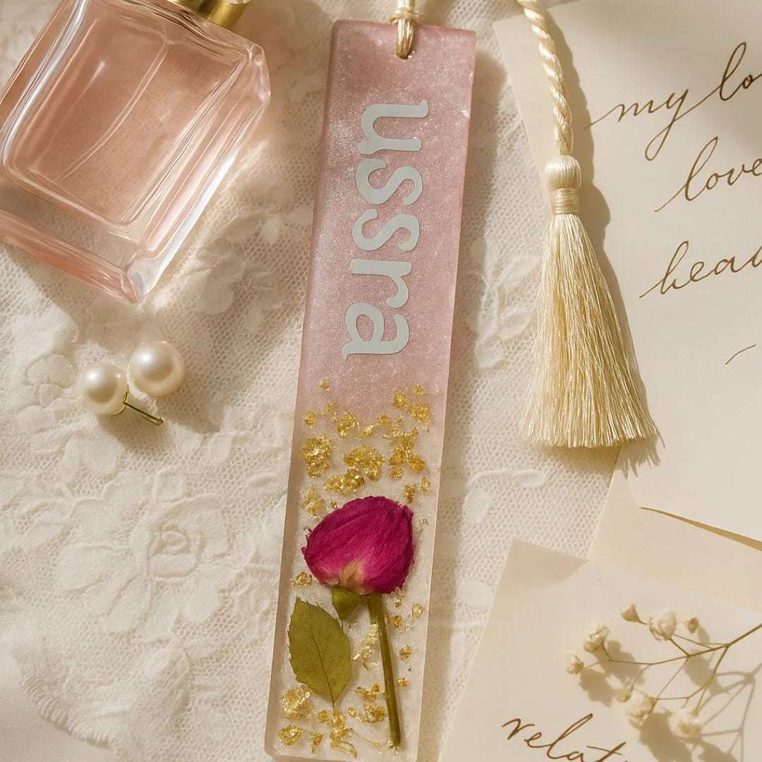 Resin Bookmark with Real Ferns