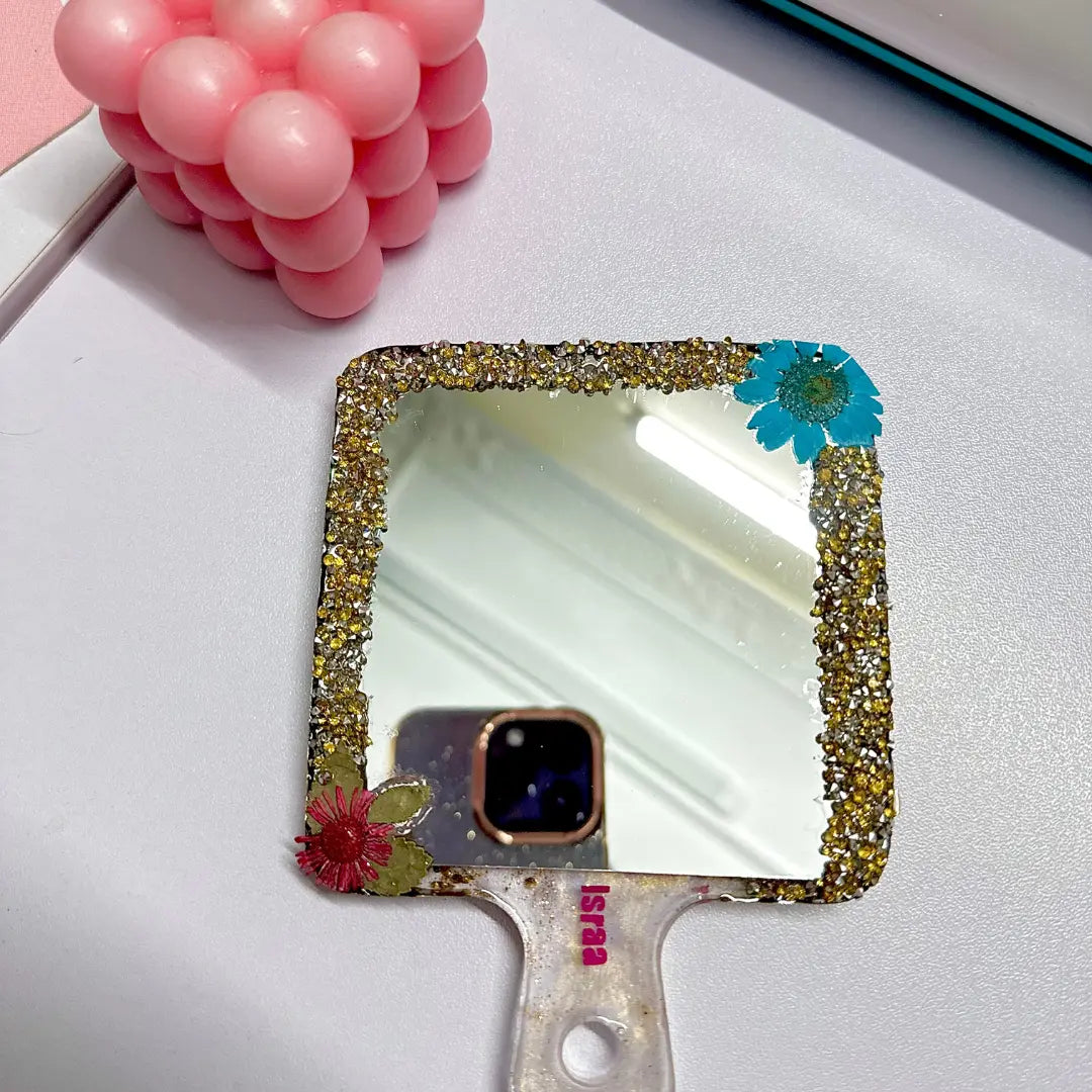 Flower Resin Mirror