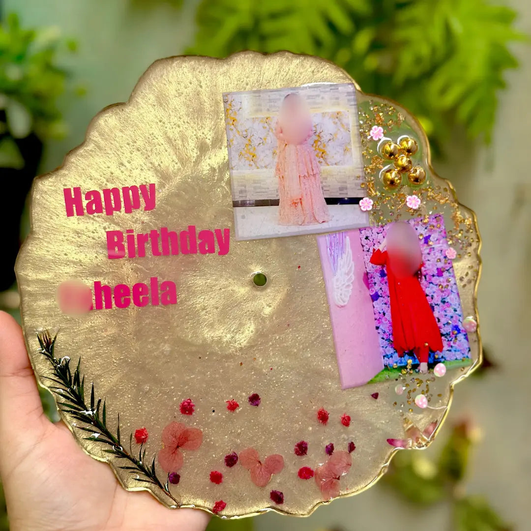 🎉 Custom Resin Birthday Tray
