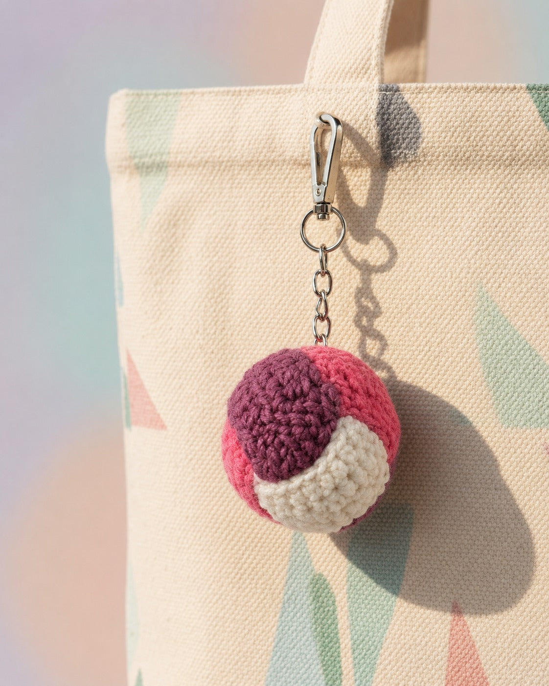 Berry Pop Crochet Keychain | Handmade Cute Bag Charm