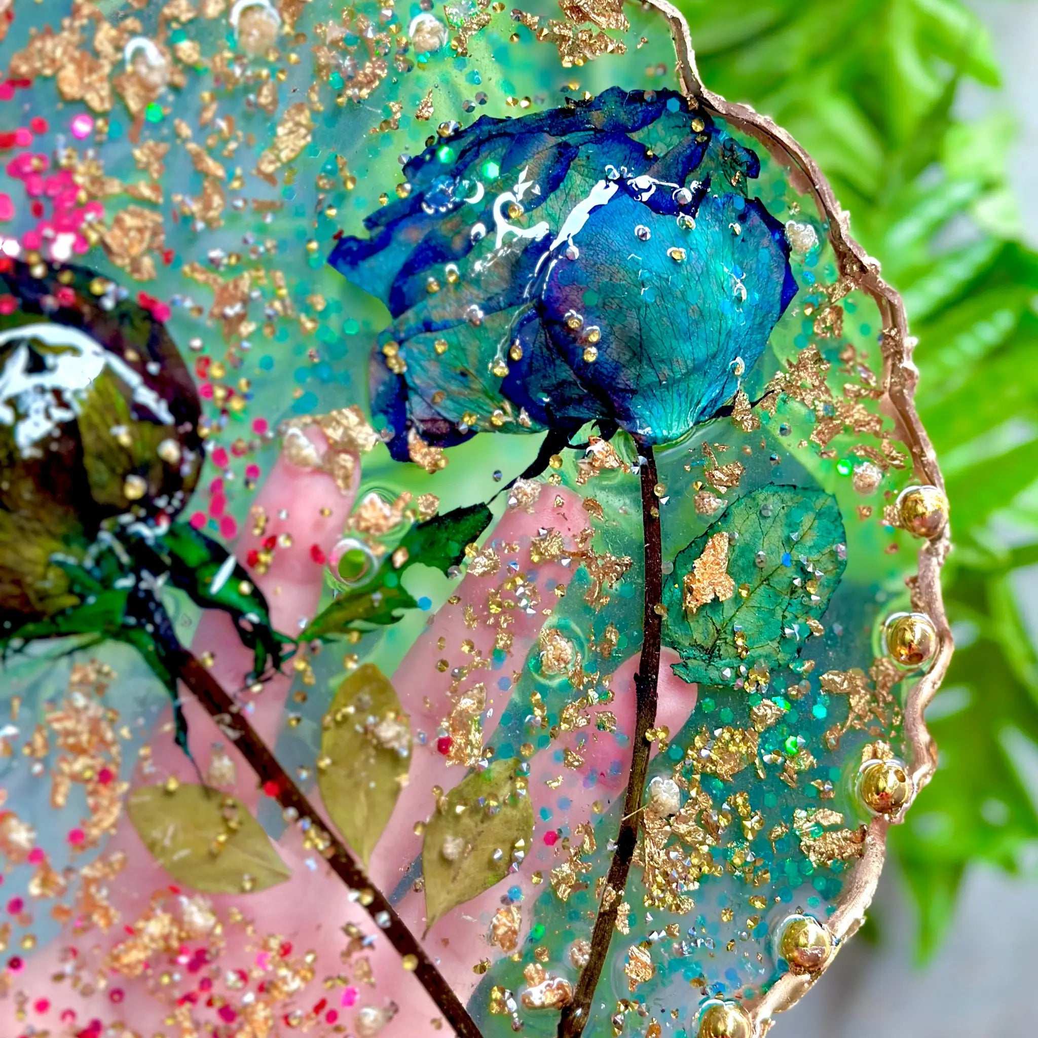 Bloom & Shine Resin Coaster (8 inch) - BR CRAFTS