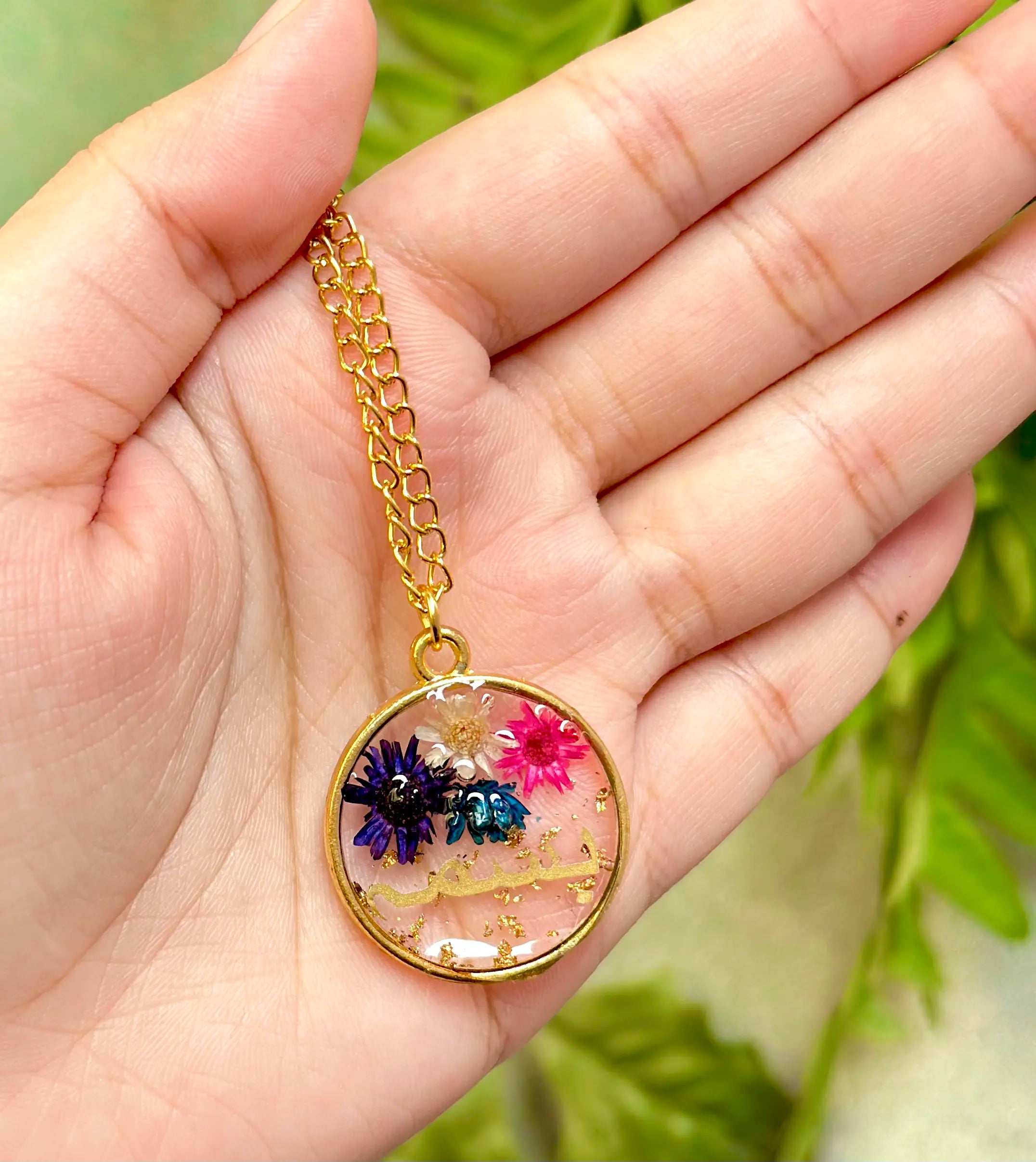 Personalized Name Resin Necklace - BR CRAFTS