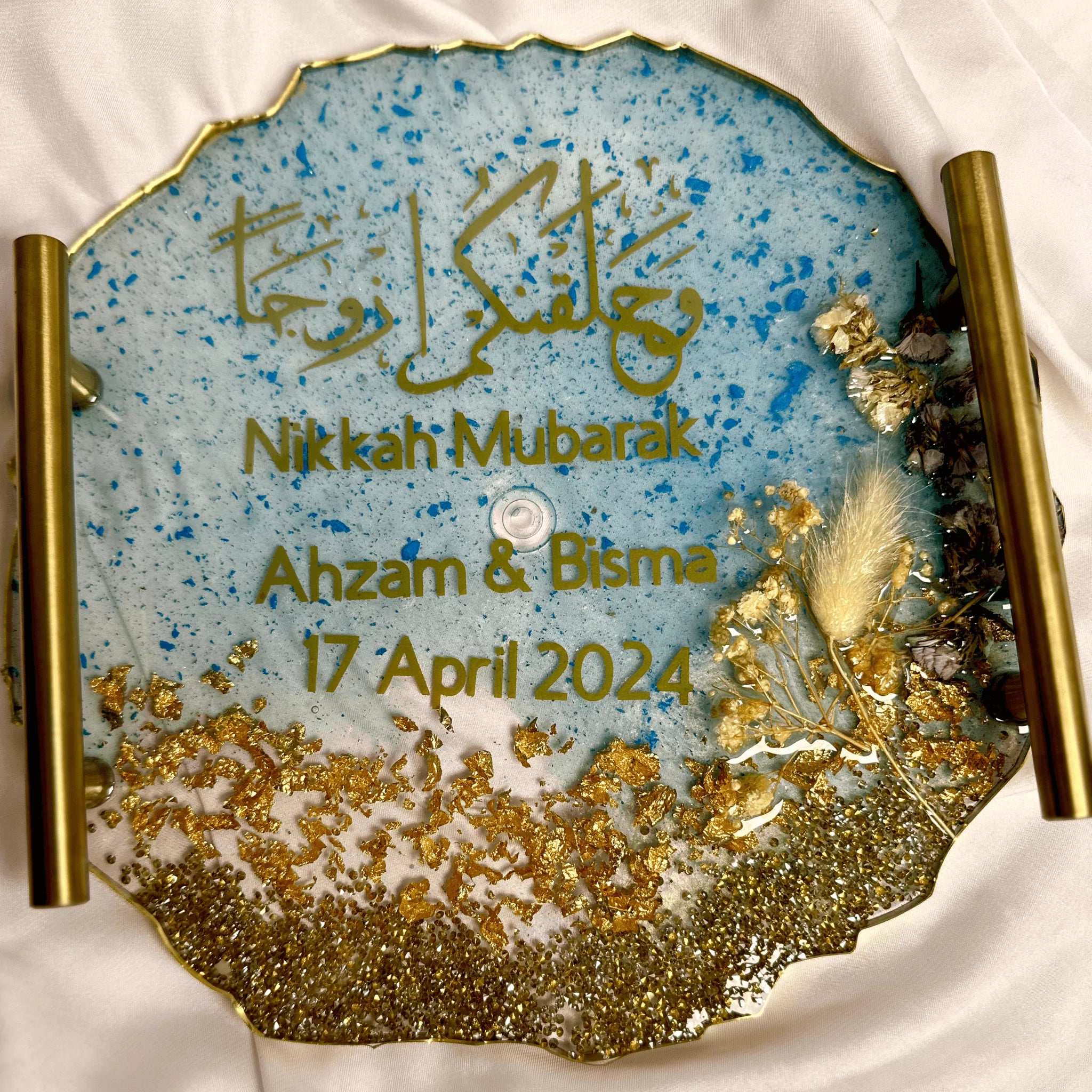 Nikah Resin Tray (10 inch) - BR CRAFTS
