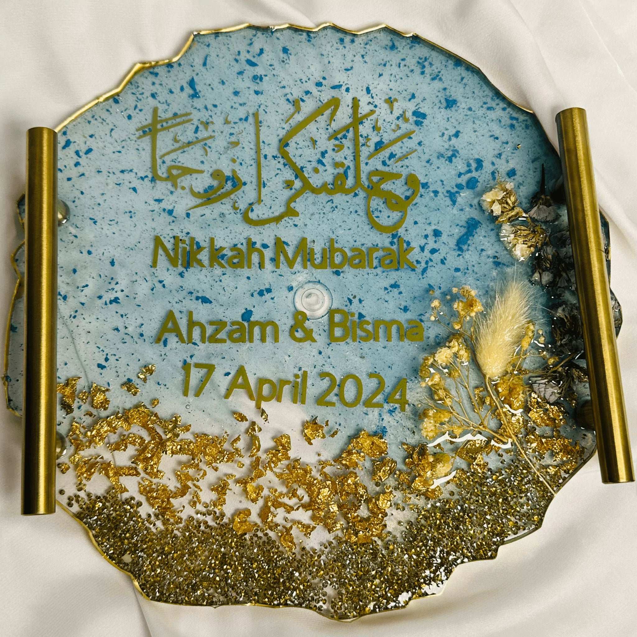 Nikah Resin Tray (10 inch) - BR CRAFTS