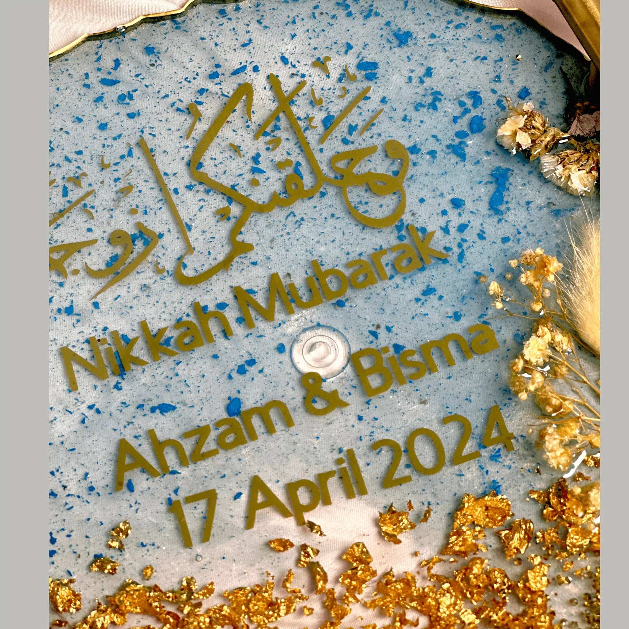Nikah Resin Tray (10 inch) - BR CRAFTS