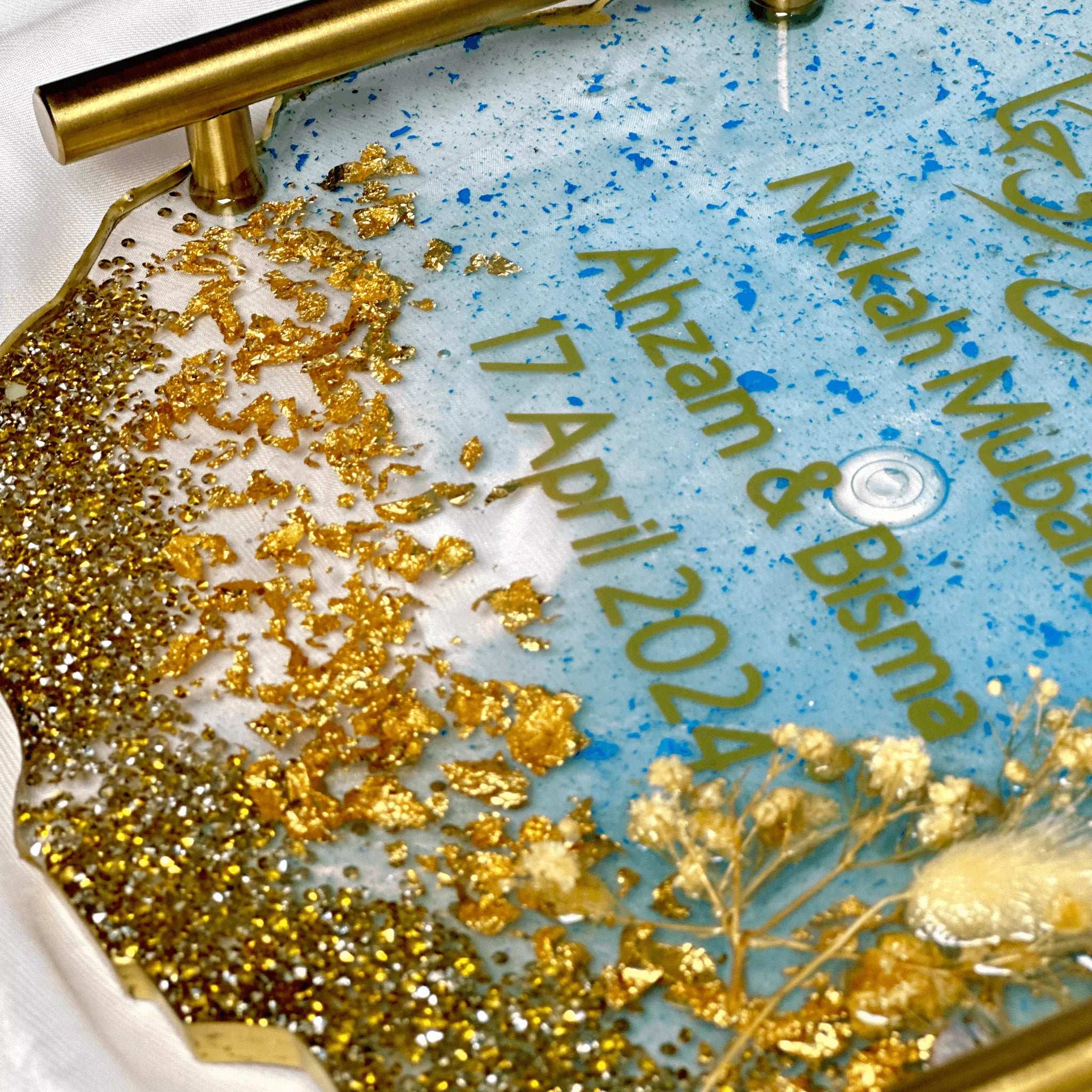 Nikah Resin Tray (10 inch) - BR CRAFTS