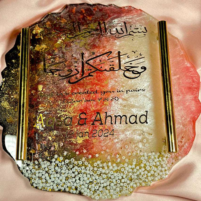 Nikkah Tray/Plaque (10 inch)