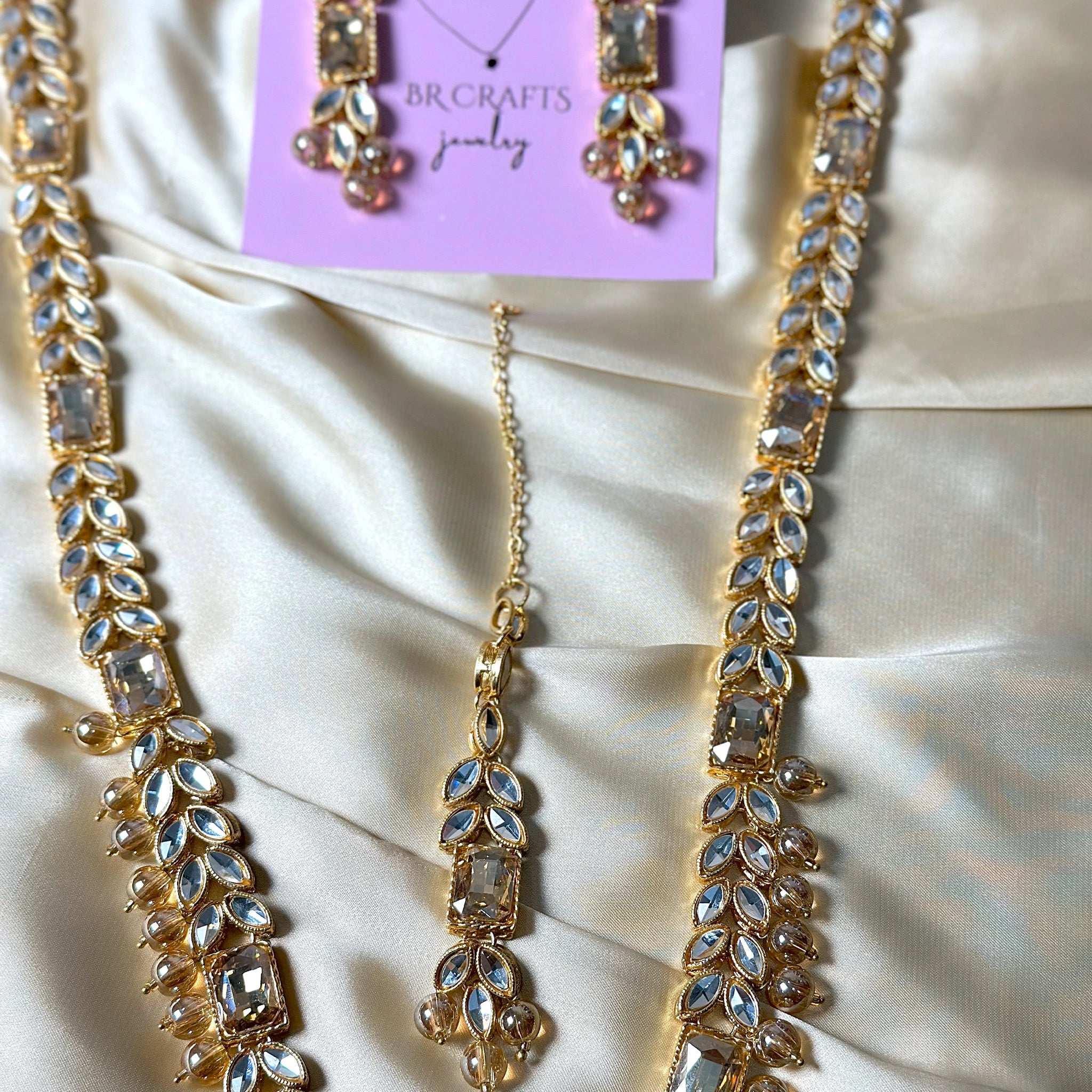 Pearl Dream Jewelry Set (Golden) - BR CRAFTS